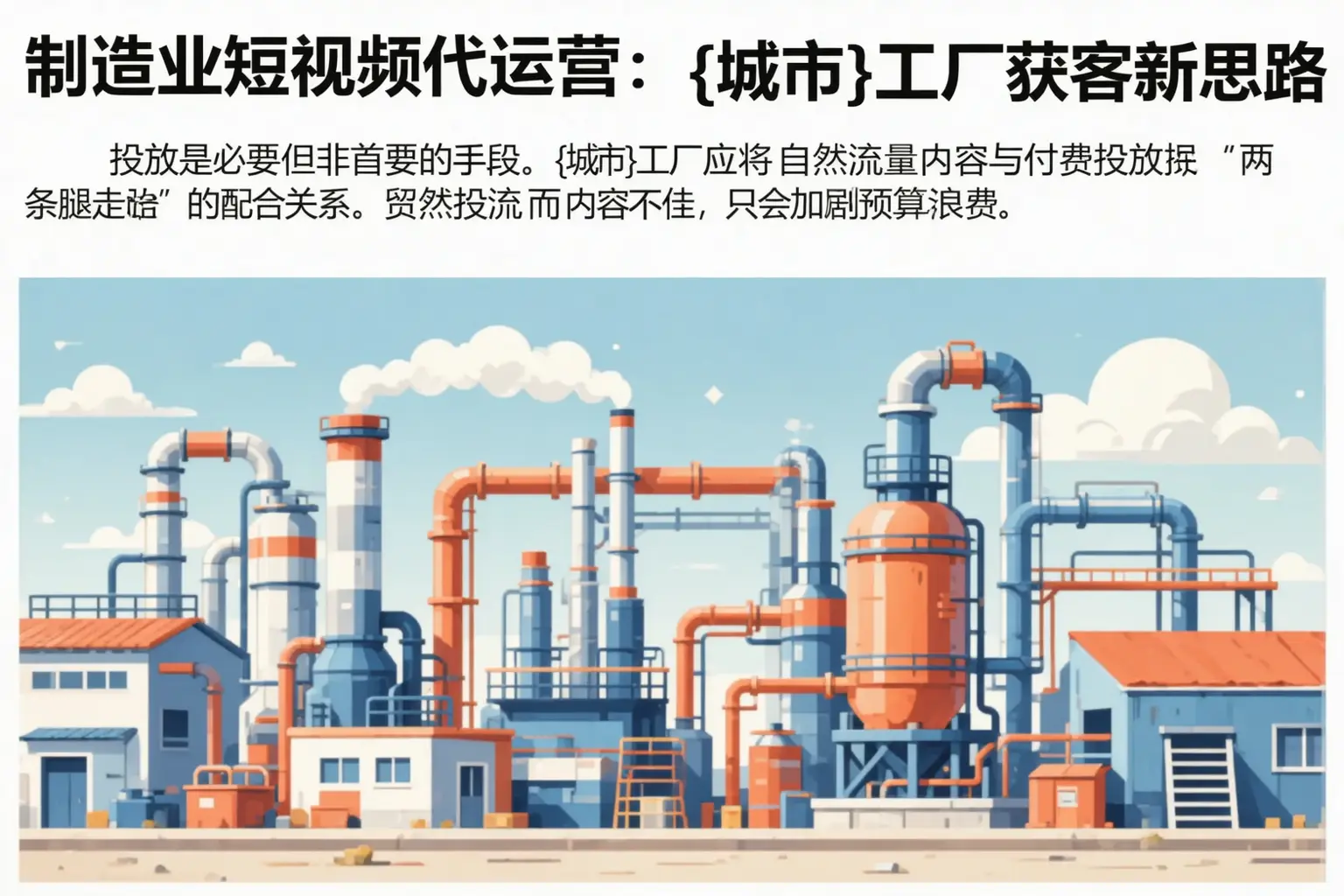 制造业短视频代运营：伊金霍洛旗工厂获客新思路